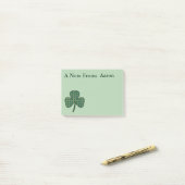 Gepersonaliseerde Shamrock Post It Notes-cadeautje Post-it® Notes (Op bureau)