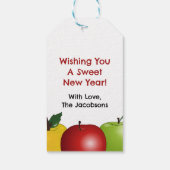 Gepersonaliseerde Shanah Tovah Apple Geschenk Labe Cadeaulabel (Achterkant)