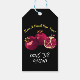 Gepersonaliseerde Shanah Tovah granaatappel Cadeaulabel