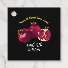 Gepersonaliseerde Shanah Tovah granaatappel Gift L Bedankjes Labels