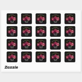 Gepersonaliseerde Shanah Tovah granaatappel Vierkante Sticker
