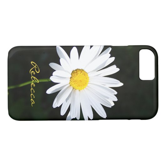 Gepersonaliseerde Shasta Daisy iPhone 7 Hoesje (Achterkant (Horizontaal))