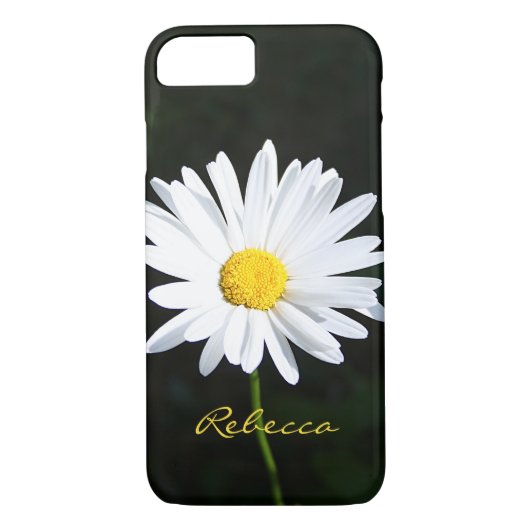Gepersonaliseerde Shasta Daisy iPhone 7 Hoesje (Achterkant)