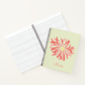 Gepersonaliseerde Sheer Wildflower Notitieboek (Binnen)