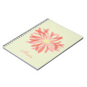 Gepersonaliseerde Sheer Wildflower Notitieboek (Linkerzijde)