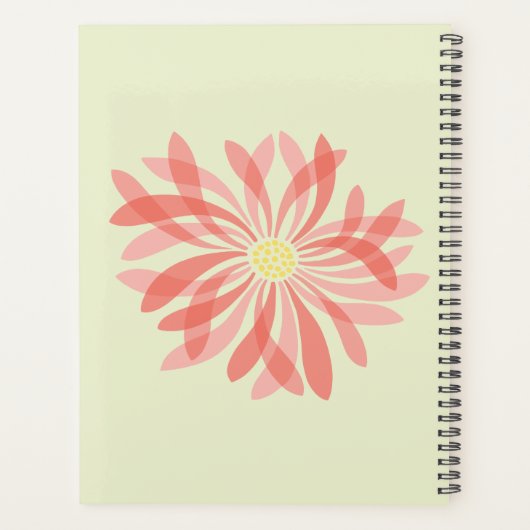 Gepersonaliseerde Sheer Wildflower Planner (Achterkant)