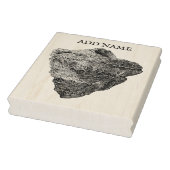 Gepersonaliseerde Shell Maple Wood Stamp Rubberstempel (Stempel)