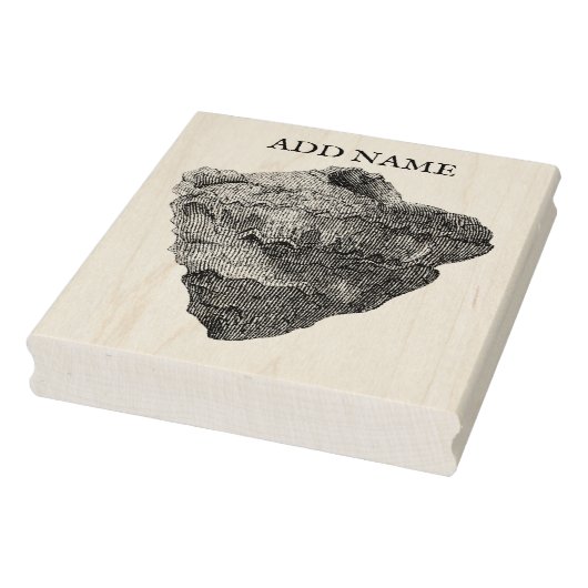 Gepersonaliseerde Shell Maple Wood Stamp Rubberstempel (Stempel)