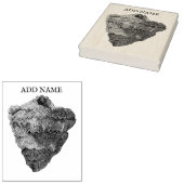 Gepersonaliseerde Shell Maple Wood Stamp Rubberstempel (Gestempeld)