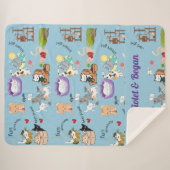 Gepersonaliseerde Shepa deken voor uw kind (Voorkant (horizontaal))