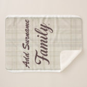 Gepersonaliseerde Sherpa-deken | Aangepaste famili Sherpa Deken (Voorkant (horizontaal))