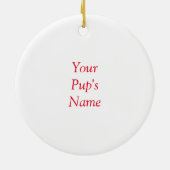 Gepersonaliseerde Shetland Sheepdog hond Keramisch Ornament (Achterkant)