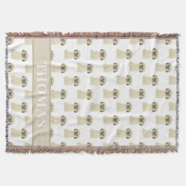 Gepersonaliseerde Shih Tzu (blond Tan Golden) Tan Deken