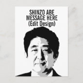 GEPERSONALISEERDE SHINZO ABE BRIEFKAART (Voorkant)