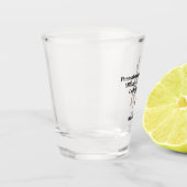 GEPERSONALISEERDE SHOT GLASS W/PMC PROUD CADET LOG GLAS (Links)