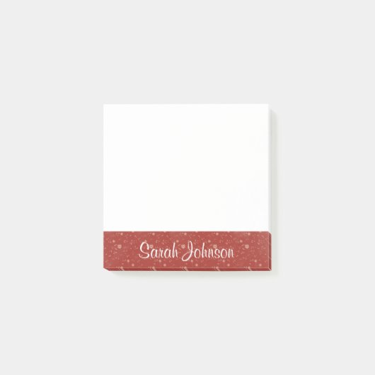 Gepersonaliseerde side tab met naam post-it® notes (Voorkant)