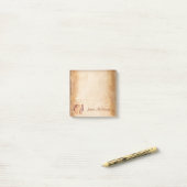 Gepersonaliseerde side tab met naam post-it® notes (Op bureau)