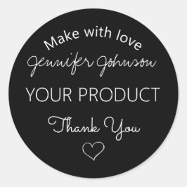 Gepersonaliseerde Sieraden Ontwerp Classic Ronde S Ronde Sticker