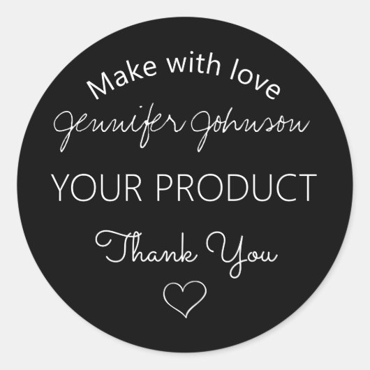 Gepersonaliseerde Sieraden Ontwerp Classic Ronde S Sticker (Voorkant)