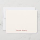 Gepersonaliseerde sierbloem notitiekaartje (Voorkant)