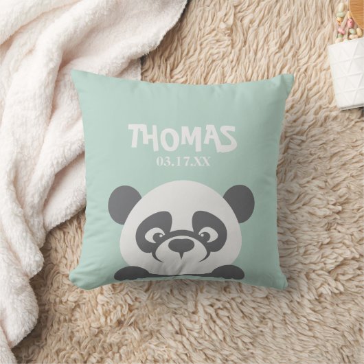 Gepersonaliseerde Sierkussen Schattigee panda (Deken)