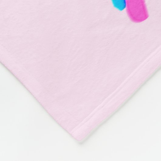 GEPERSONALISEERDE SIERLIJKE GYMNAST FLEECE DEKEN (Hoek)