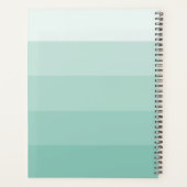 Gepersonaliseerde Signature Color Block Aqua 2024 Planner (Achterkant)