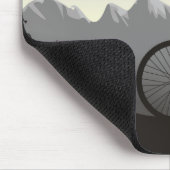 Gepersonaliseerde Silhouette Mountain Bike en Maan Muismat (Hoek)