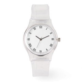 Gepersonaliseerde siliconen riem duidelijk horloge