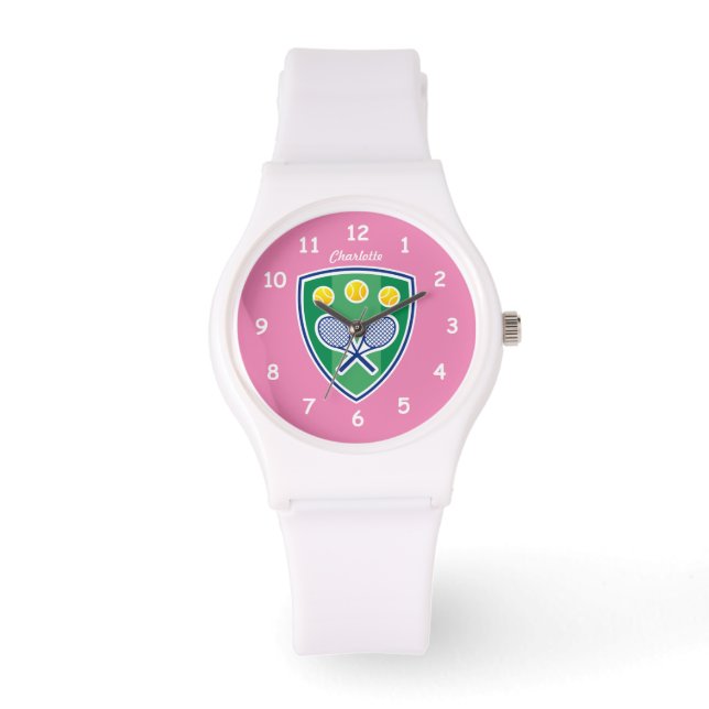 Gepersonaliseerde siliconen sporthorloge voor tenn horloge (Voorkant)