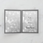 Gepersonaliseerde Silver Wedding Jubileum Groet Kaart (Binnen)