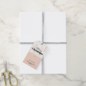 Gepersonaliseerde Simple Boho Christmas Cadeaulabel (Met Touw)