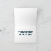 Gepersonaliseerde Sinaasappel & Blauw licentie Bor Kaart (Binnen)