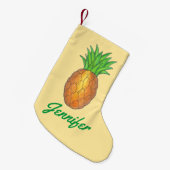 Gepersonaliseerde sinaasappelboomvruchten kleine kerstsok (Voorkant (Hangend))