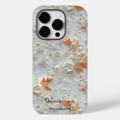 Gepersonaliseerde Sinaasappels Bloemen Geborduurd  Case-Mate iPhone Case (Achterkant)