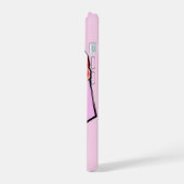 Gepersonaliseerde Single Red Rosis kunst iPhone 15 Case (Linkerkant)