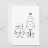 Gepersonaliseerde Sinterklaas Letter Kerst Kaart (Achterkant)