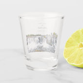 Gepersonaliseerde Sioux-Herfsten Waterfall Shot Gl Glas (Achterkant)