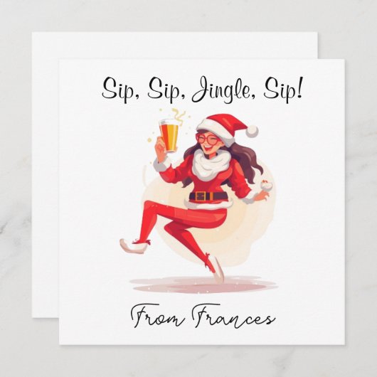 Gepersonaliseerde SIP Kerst Kaart (Voorkant / Achterkant)