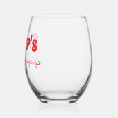 Gepersonaliseerde Sister's Christmas Sippy Cup Wijnglas Zonder Voet (Links)