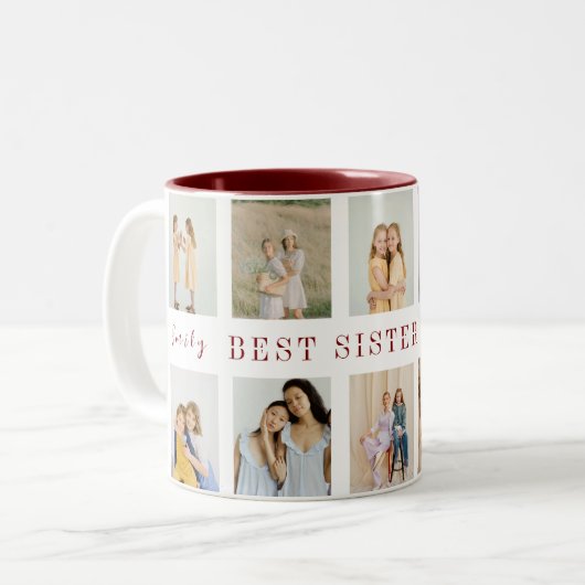 Gepersonaliseerde Sisters Coffee Mok | Aangepaste  (Voorkant links)