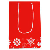 Gepersonaliseerde Sister's Kerstcadeau Medium Cadeauzakje (Achterkant)