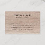 Gepersonaliseerde Sjabloon van de Kijker van het H Visitekaartje (Achterkant)