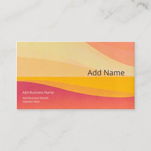 Gepersonaliseerde sjabloon voor visitekaartjes (Voorkant)