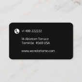 Gepersonaliseerde sjabloon voor visitekaartjes (Achterkant)