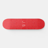 Gepersonaliseerde Skateboard met Monogram & Runic  (Horizontaal)