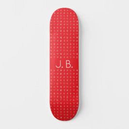 Gepersonaliseerde Skateboard met Monogram & Runic 