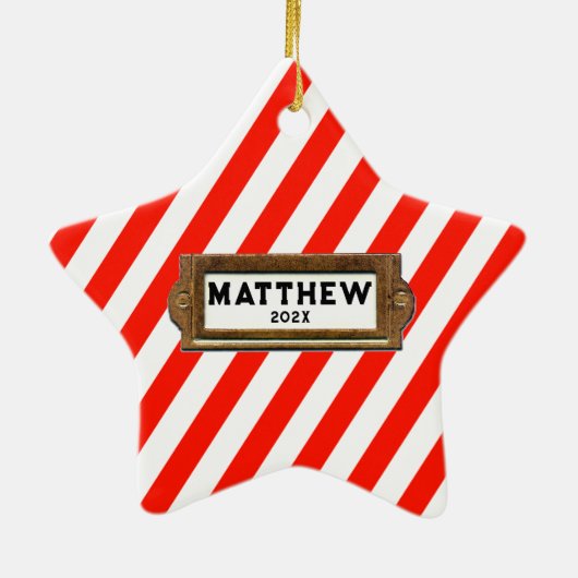 Gepersonaliseerde skateboarden kerstvakantie cadea keramisch ornament (Achterkant)