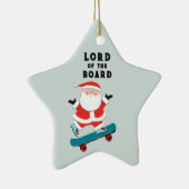 Gepersonaliseerde Skateboarder Keepomwille Keramisch Ornament (Rechts)