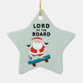 Gepersonaliseerde Skateboarder Keepomwille Keramisch Ornament (Voorkant)